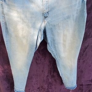 Plus size blue jeans